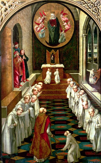 Apparition de la Vierge à une communauté - Pedro Berruguete